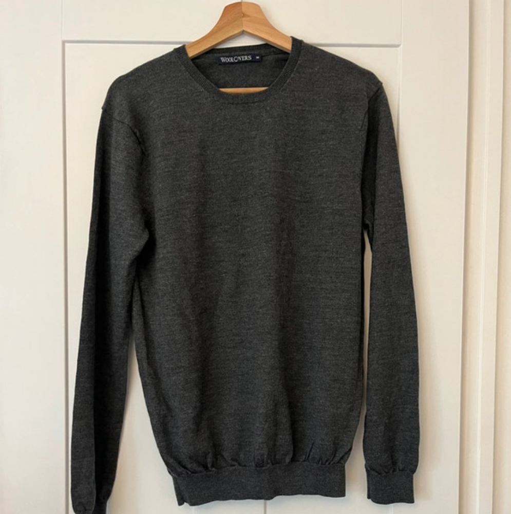 Grey wool over jumper